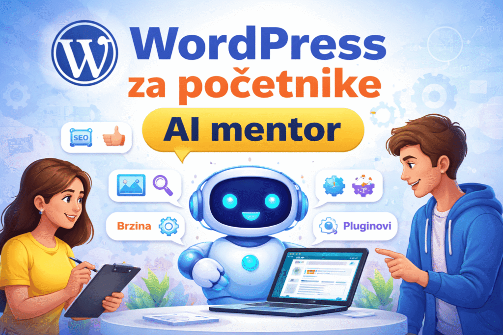 WordPress za početnike – AI mentor (korak po korak)