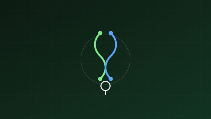 Ilustracija DNK spirale i epruvete, simbol biolske laboratorije koju Anthropic vodi u San Francisku