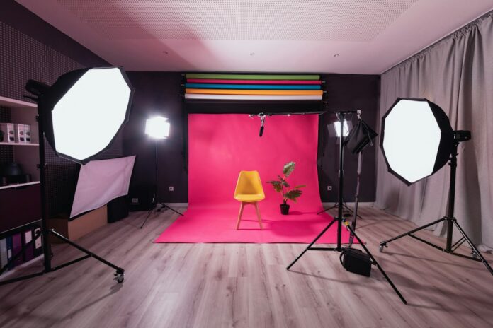 Scena foto-studija za kreiranje realističnih AI fotografija proizvoda
