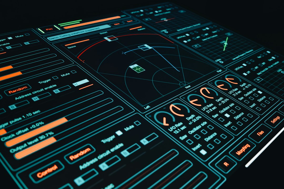 Digitalni kontrolni panel kao ilustracija generativnog korisničkog interfejsa